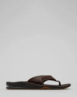 Leather Fanning Dab Thongs Flip Flops & Sandals
