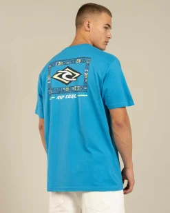 Tops & T-Shirts*Rip Curl Legacy T-Shirt Northern Blue