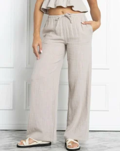 Bottoms*Mooloola Lennox Pants Stone