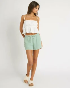 Bottoms*Mooloola Lennox Shorts Sage