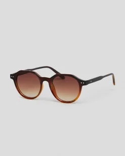 Sunglasses*Indie Eyewear Leo Sunglasses Gd Brown/gd Brown