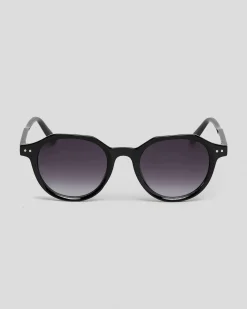 Sunglasses*Indie Eyewear Leo Sunglasses Black/smoke