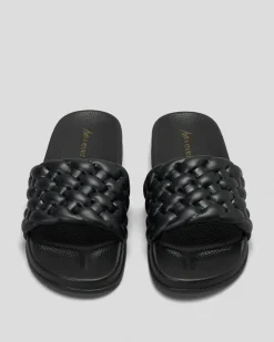 Slides*Ava And Ever Lexi Plait Slide Sandals Black