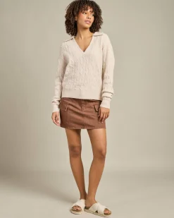 Clearance Lexie V-Neck Collared Jumper Women Knitwear|Jumpers & Hoodies