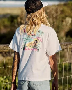 Tops*The Mad Hueys Life's A Beach T-Shirt White