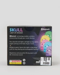 Tech|Gifts & Novelty*Get It Now Light Up Skull Speaker White