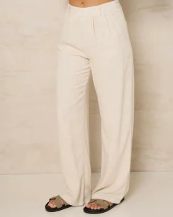 Sets|Bottoms*Mooloola Lili Vanessa Pants Natural Salt & Pepper
