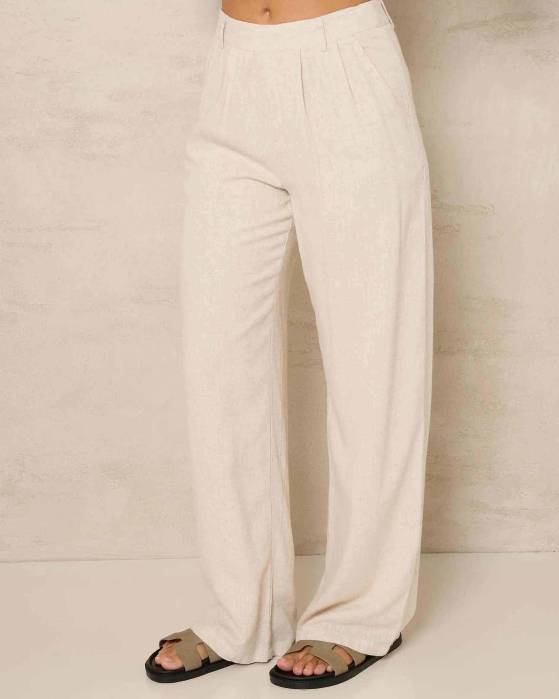 Sets|Bottoms*Mooloola Lili Vanessa Pants Natural Salt & Pepper
