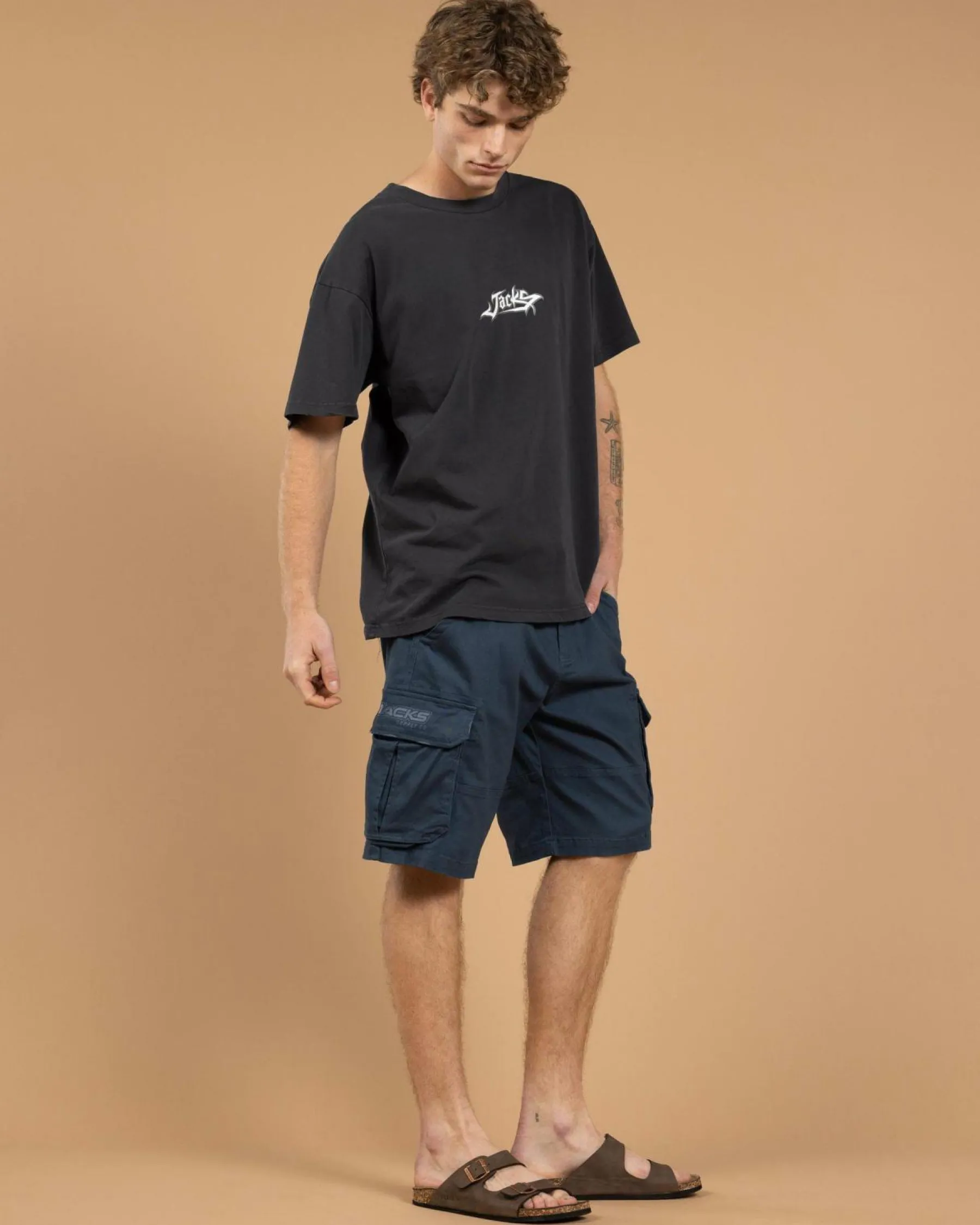 Shorts & Bottoms*Jacks Limit Cargo Walk Shorts Slate Blue