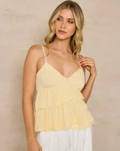 Tops*Mooloola Lindsey Top Lemon
