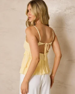 Tops*Mooloola Lindsey Top Lemon