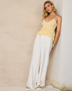 Tops*Mooloola Lindsey Top Lemon