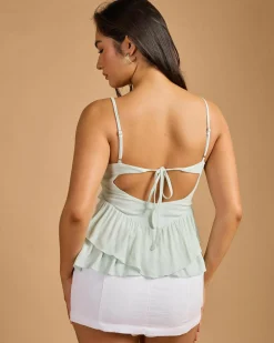 Tops*Mooloola Lindsey Top Mint