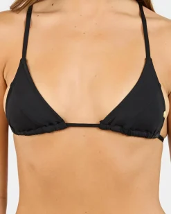 Bikinis*Kaiami Lindsie Triangle Bikini Top Black