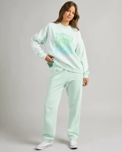 Jumpers & Hoodies*Roxy Lineup Crewneck Sweatshirt Honeydew