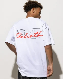 Tops & T-Shirts*St. Goliath Link Script T-Shirt White