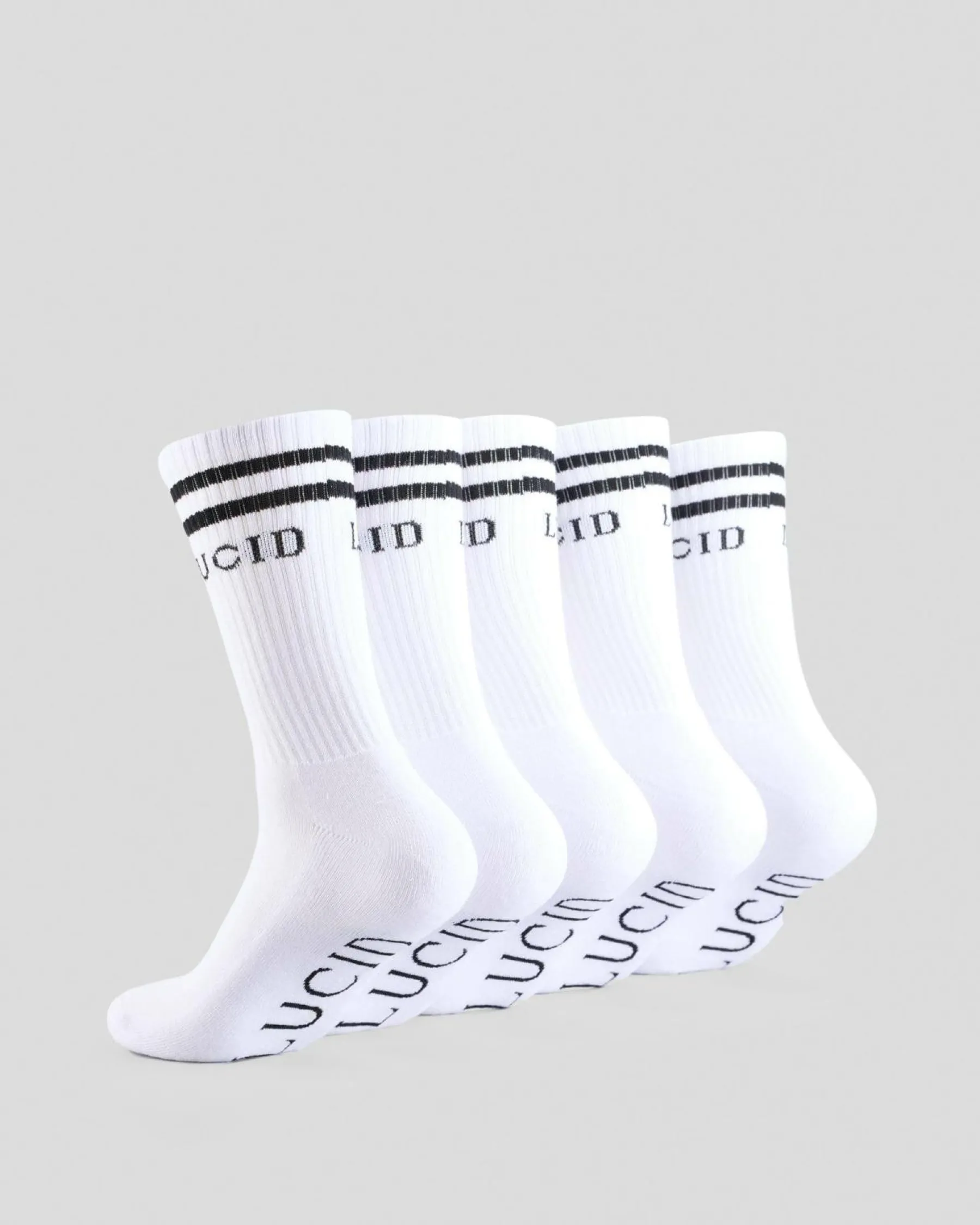 Socks*Lucid Linked Socks 5 Pack White
