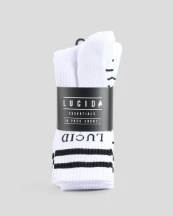 Socks*Lucid Linked Socks 5 Pack White