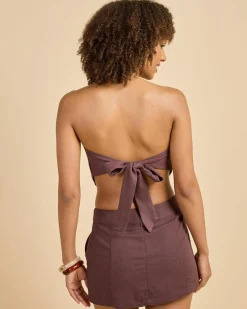 Hot Lisa Hawaii Tube Top Women Sets|Linen Blend