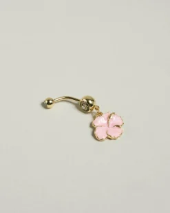 Best Litia Hibiscus Belly Ring Women Jewelry