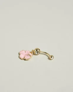 Best Litia Hibiscus Belly Ring Women Jewelry
