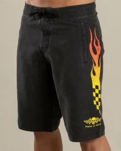 Board Shorts|Shorts & Bottoms*Jetpilot Live Fast Board Shorts Washed Black