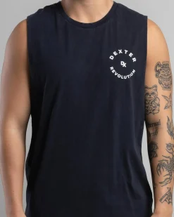Tops & T-Shirts*Dexter Live Fast Muscle Tank Black Acid