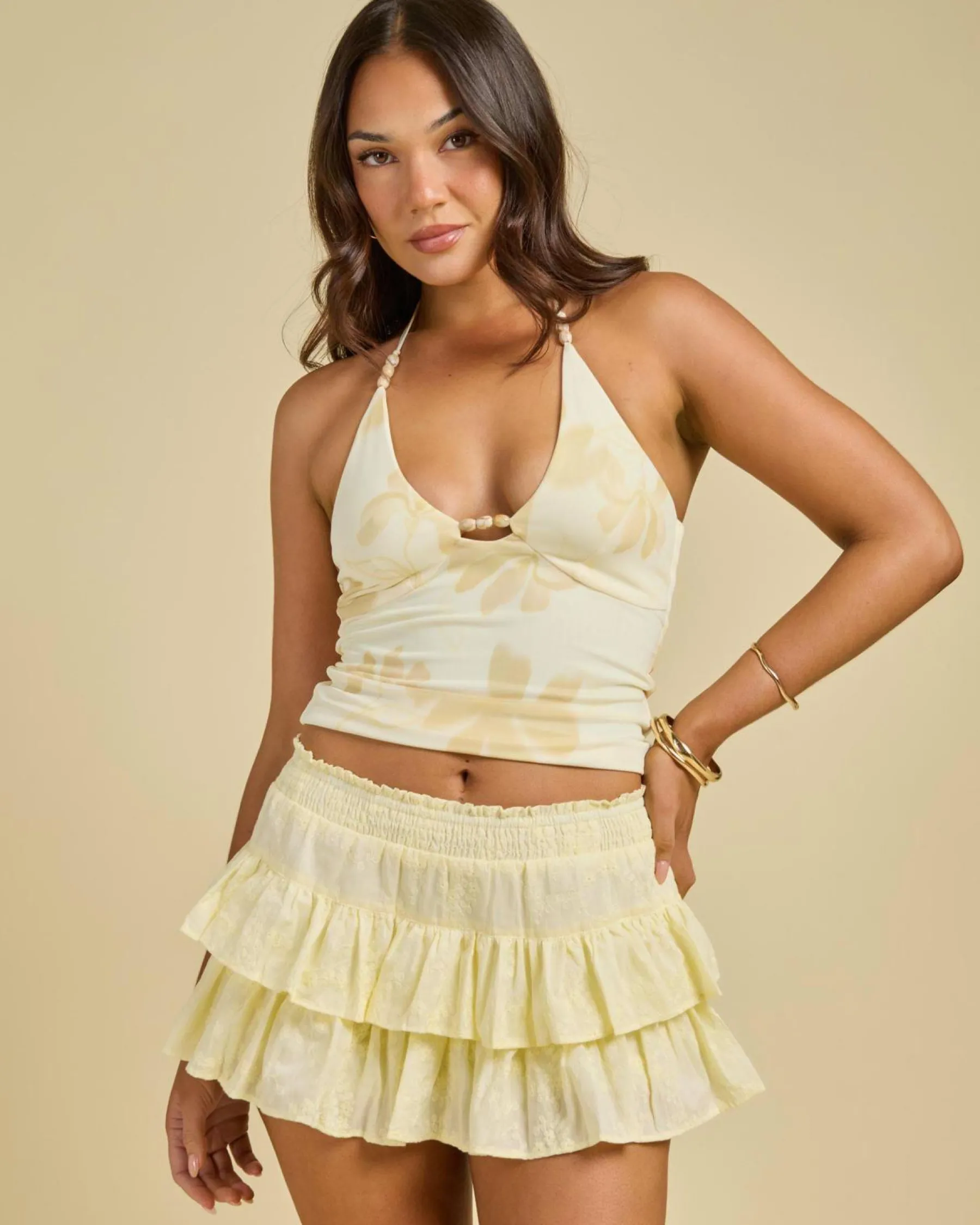 Bottoms*Mooloola Livi Skort Butter