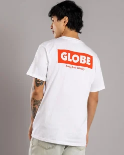 Tops & T-Shirts*Globe Living Low Velocity T-Shirt White/red