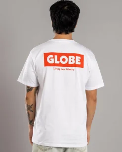 Tops & T-Shirts*Globe Living Low Velocity T-Shirt White/red