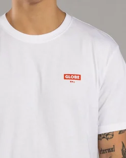Tops & T-Shirts*Globe Living Low Velocity T-Shirt White/red