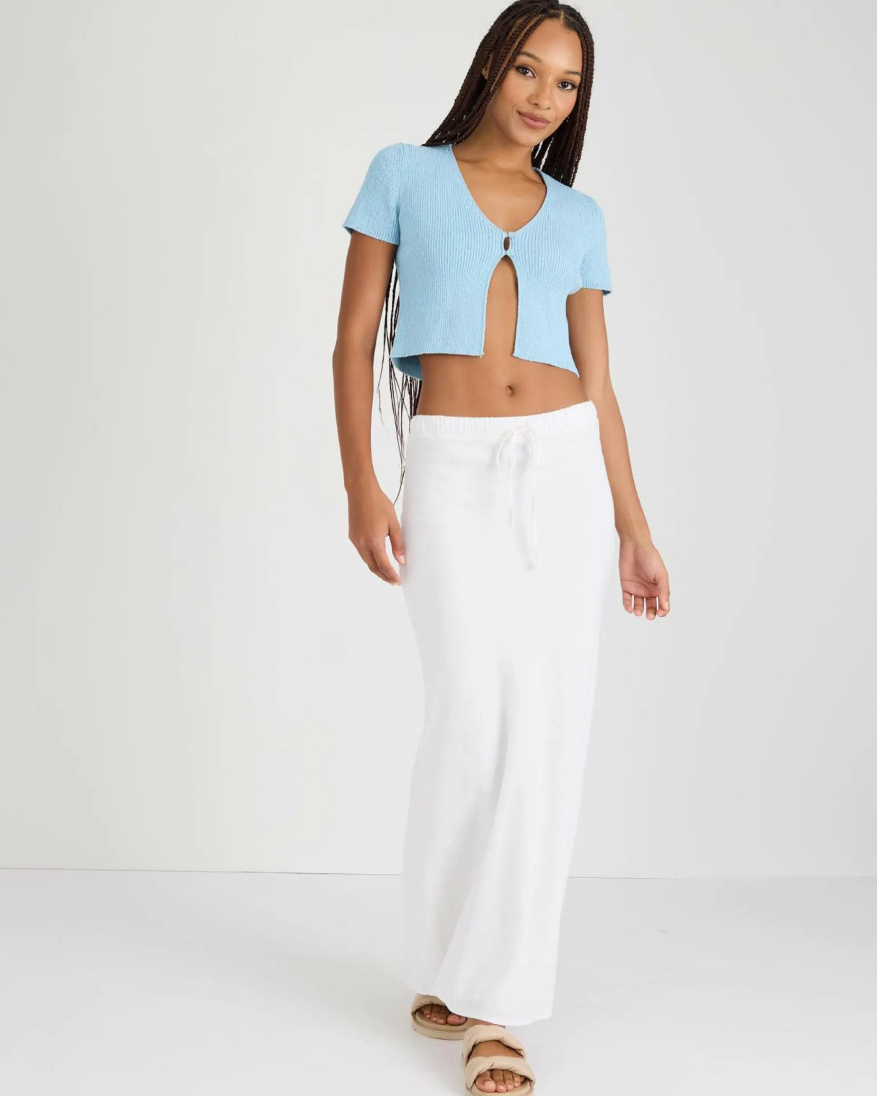 Tops*Ava And Ever Lizzio Knit Top Cornflower Blue