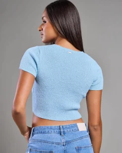 Tops*Ava And Ever Lizzio Knit Top Cornflower Blue