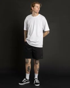 Shorts & Bottoms*Dexter Local Elastic Waist Shorts Washed Black