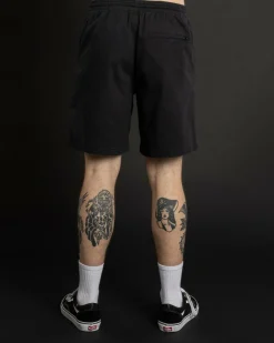 Shorts & Bottoms*Dexter Local Elastic Waist Shorts Washed Black