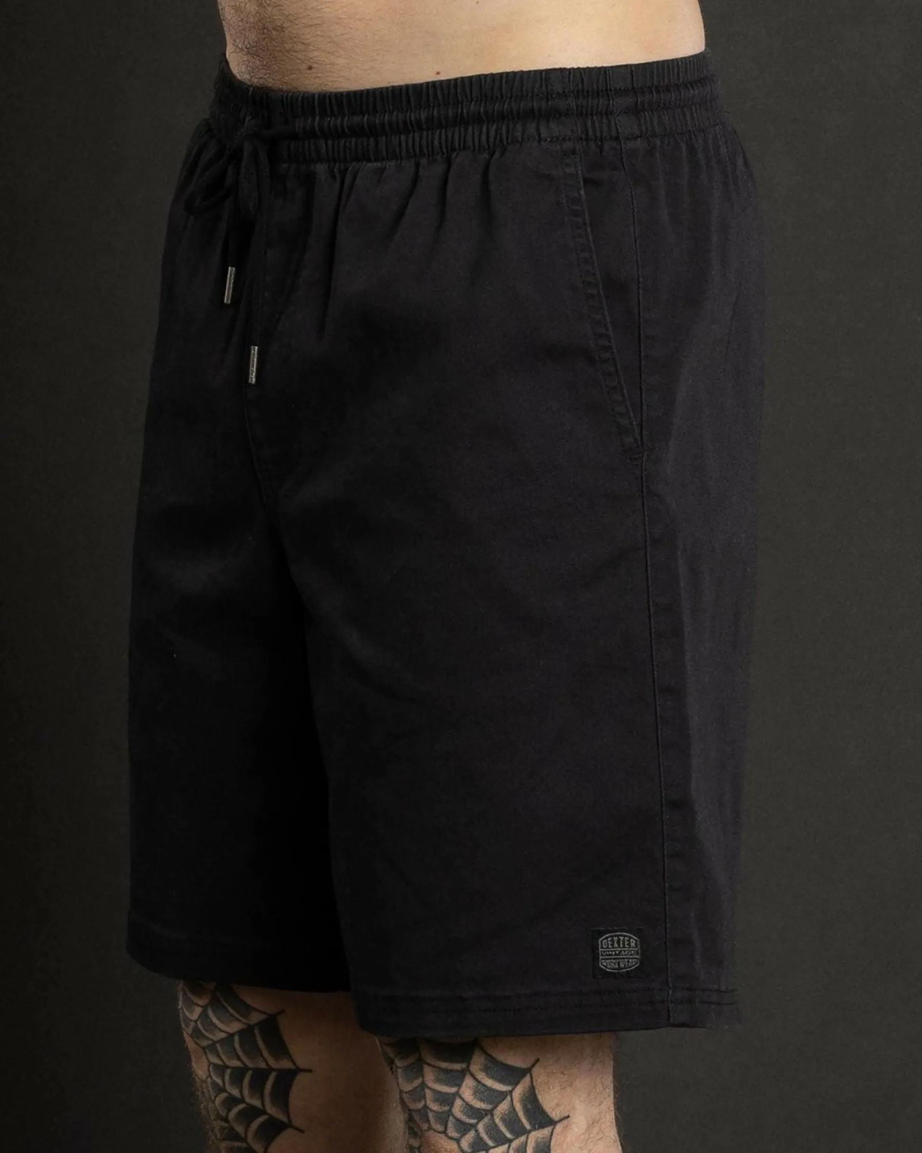 Shorts & Bottoms*Dexter Local Elastic Waist Shorts Washed Black