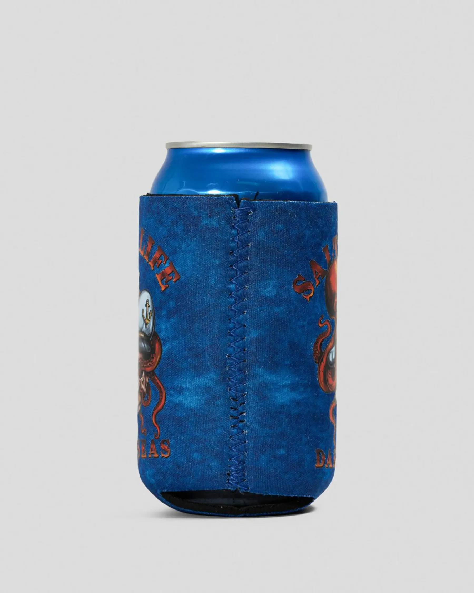 Gifts & Novelty*Salty Life Locked In Stubby Cooler Blue Mottle