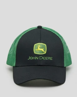 Headwear*John Deere Logo Mesh Back Cap Black/green