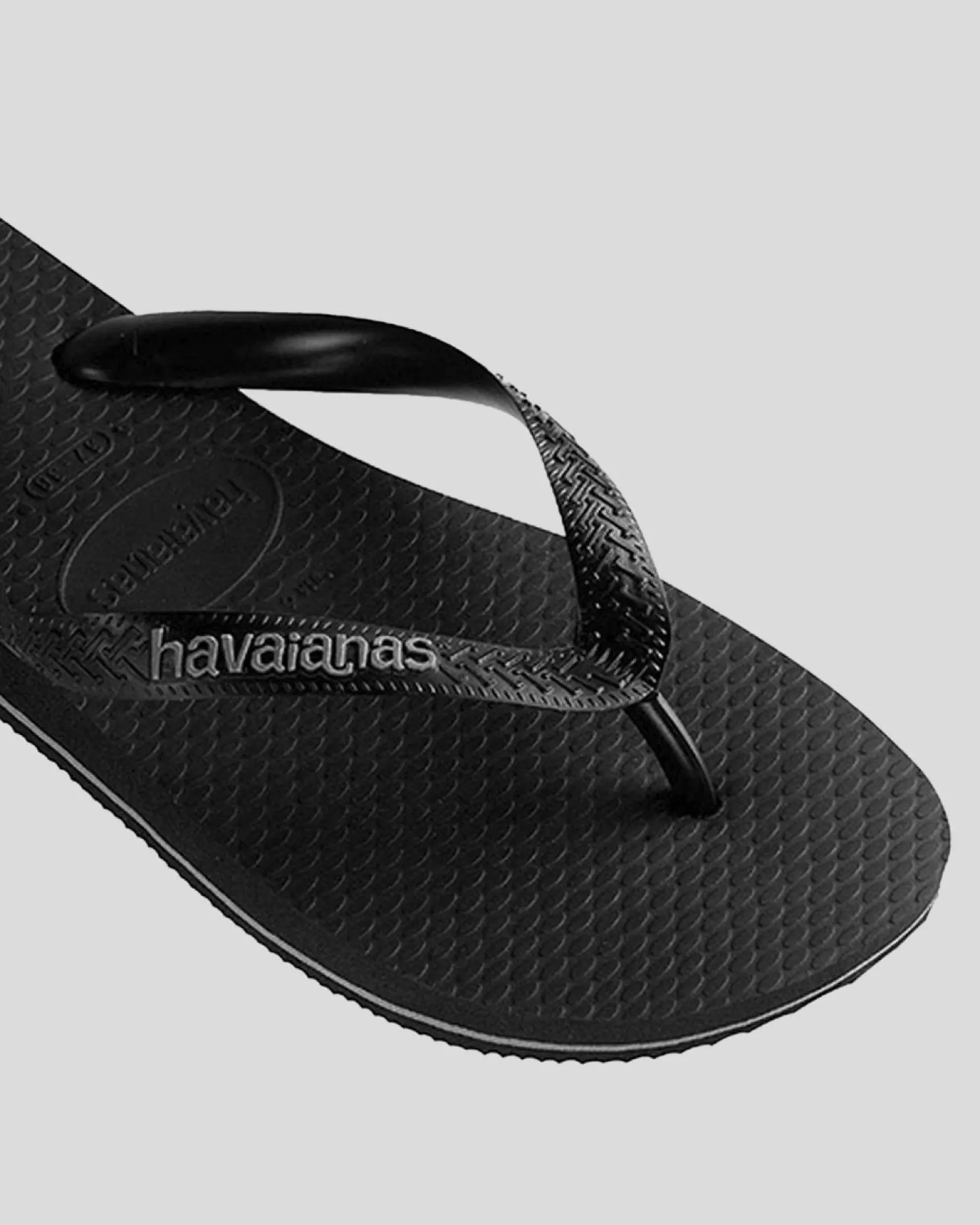 Flip Flops & Sandals|Flip Flops*Havaianas Logo Thongs Black/ Steel Grey