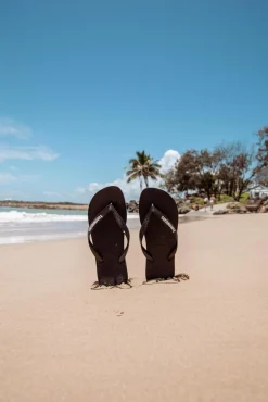 Flip Flops & Sandals*Havaianas Logo Thongs Black/white