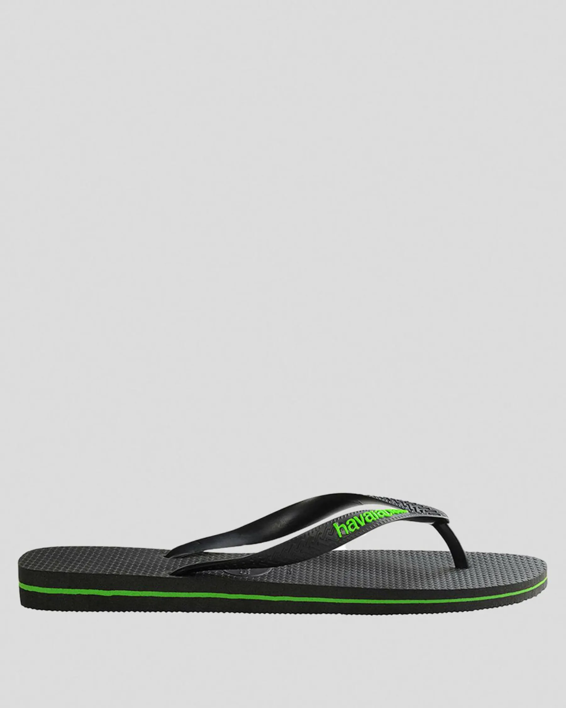 Flip Flops & Sandals*Havaianas Logo Thongs Black/green