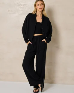 Hot Lola Dallis Linen Long Sleeve Shirt Women Sets|Linen Blend