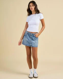 Clearance London Denim Skirt Women Denim|Bottoms