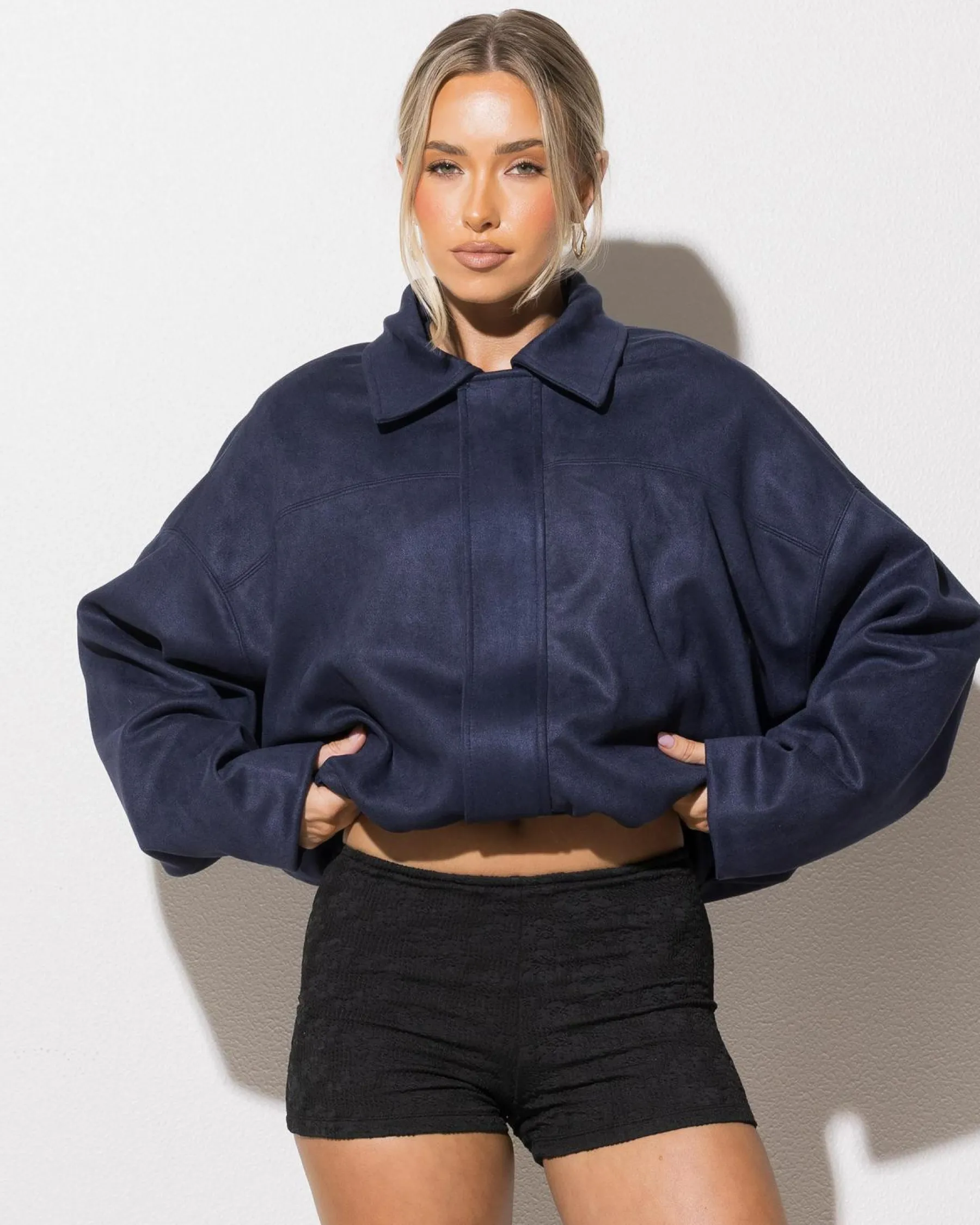 Jackets & Coats*Ava And Ever London Faux Suede Jacket Ink
