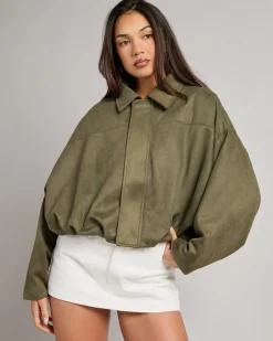 London Faux Suede Jacket Women Jackets & Coats