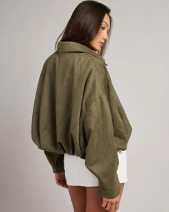 London Faux Suede Jacket Women Jackets & Coats