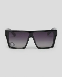 Sunglasses*Sin Eyewear Loose Cannon Sunglasses Shiny Black / Smoke Gradient