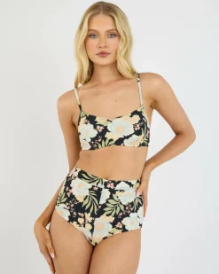 Sale Lost Cove Avalon High Waisted Bikini Bottom Women Bikinis