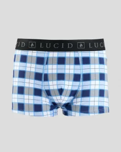 Underwear & Sleepwear*Lucid Lounge Fitted Boxer Shorts Blue