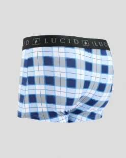 Underwear & Sleepwear*Lucid Lounge Fitted Boxer Shorts Blue